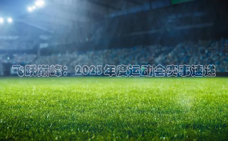 飞跃巅峰：2023年度运动会赛事速递